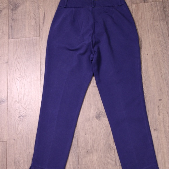 0357 Stradivarius Slim Fit Trousers Women’s Size 4 (Blue) - Picture 2 of 7
